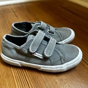 SuperGa gray low top rubber sole sneakers SIZE 12